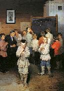 Mental Calculation. In Public School of S. A. Rachinsky Nikolai Petrovitch Bogdanov-Belsky